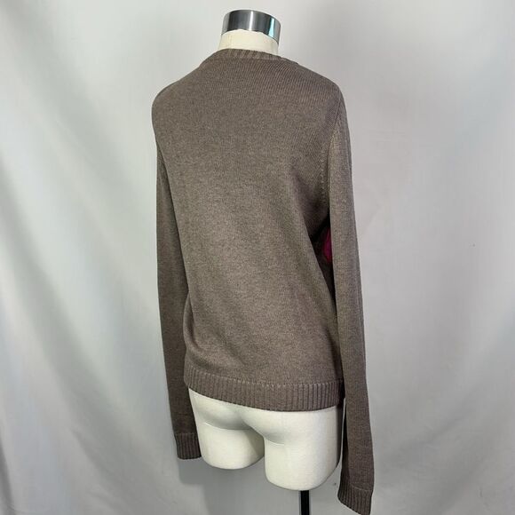 Marc Jacob's Tan Pink Pocket Front Cardigan - Picture 4 of 6